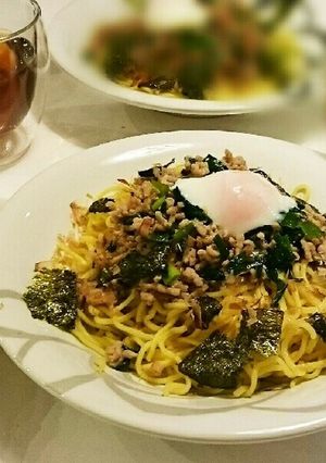 和風そぼろ焼きそばの温玉のせ-レシピのメイン写真