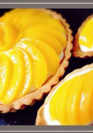 黄桃生チーズタルト♪2014/5/30-レシピのメイン写真