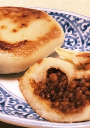もちもち☆肉みそ納豆のおやき-レシピのメイン写真