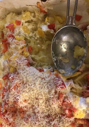 スパゲッティスクオッシュグラタン-レシピのメイン写真