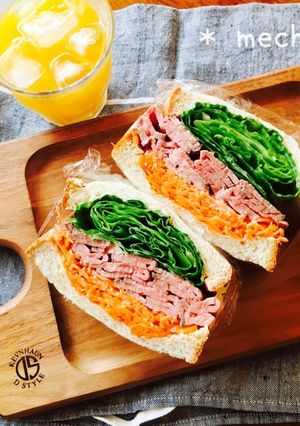 ローストビーフと野菜のサンドイッチ-レシピのメイン写真