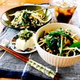 モヤシとニラのオイスターソース炒め丼