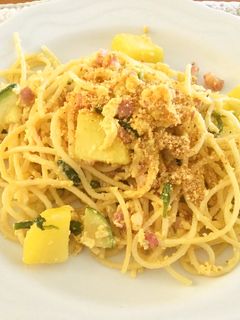 行者にんにくでニラ玉風和風スパゲティ-レシピのメイン写真