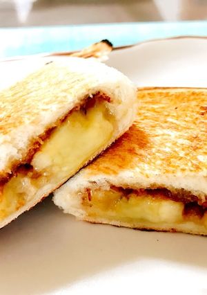 バナナとシナモンのホットサンド-レシピのメイン写真