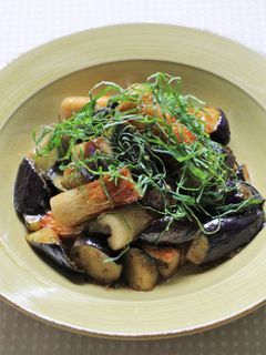 ちくわとナスの大葉みそ炒め-レシピのメイン写真