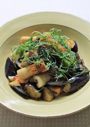 ちくわとナスの大葉みそ炒め-レシピのメイン写真