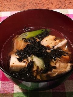 鱈と海苔の温か味噌汁-レシピのメイン写真