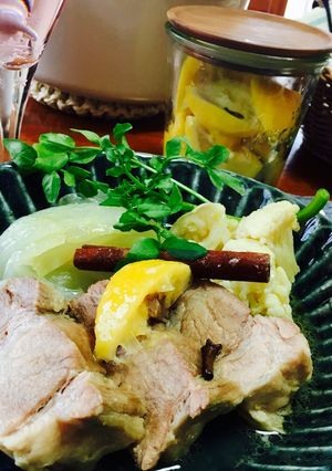 豚肉と玉ねぎのスパイスレモン塩煮込み-レシピのメイン写真
