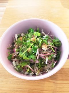 ひよこ豆とパクチーのサラダ-レシピのメイン写真