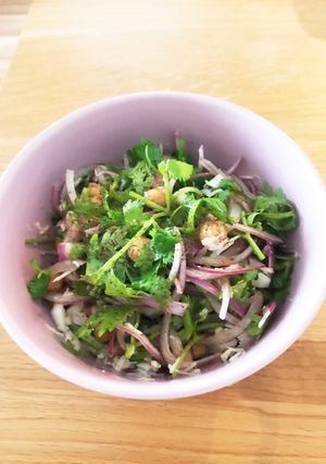 ひよこ豆とパクチーのサラダ-レシピのメイン写真
