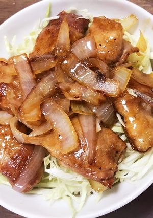 簡単ランチ！豚バラスライスで豚角煮丼！-レシピのメイン写真