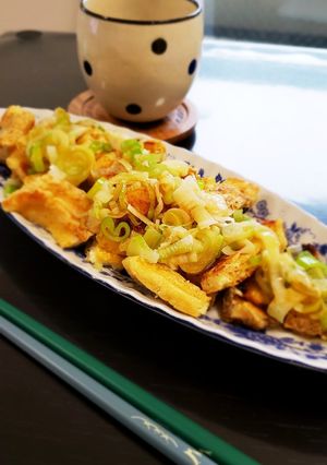 うす揚げニンニク醤油かけ-レシピのメイン写真
