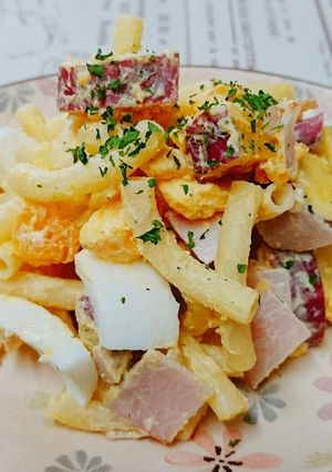 さつまいもとマカロニのサラダ-レシピのメイン写真