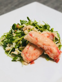 簡単・豆苗のカニサラダ-レシピのメイン写真