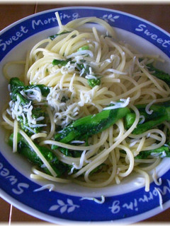 菜の花としらすのスパゲッティ-レシピのメイン写真
