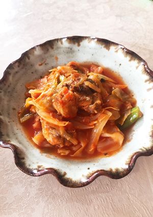鯖とキャベツのトマト煮-レシピのメイン写真