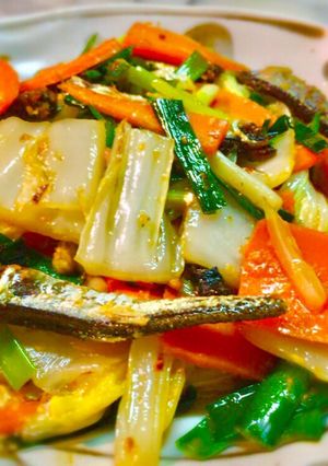 No2088 煮干野菜炒め-レシピのメイン写真
