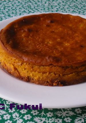 【野菜】かぼちゃのベークドチーズケーキ-レシピのメイン写真