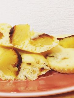ホットケーキミックスでさつまいも蒸しパン-レシピのメイン写真