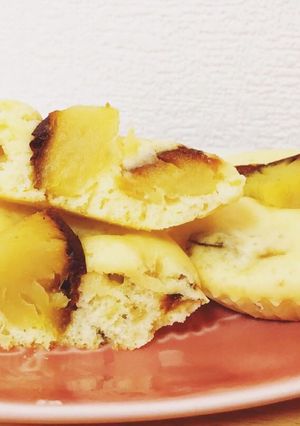 ホットケーキミックスでさつまいも蒸しパン-レシピのメイン写真