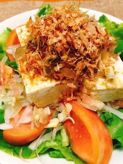 柚子胡椒ドレッシングの和風豆腐サラダ-レシピのメイン写真