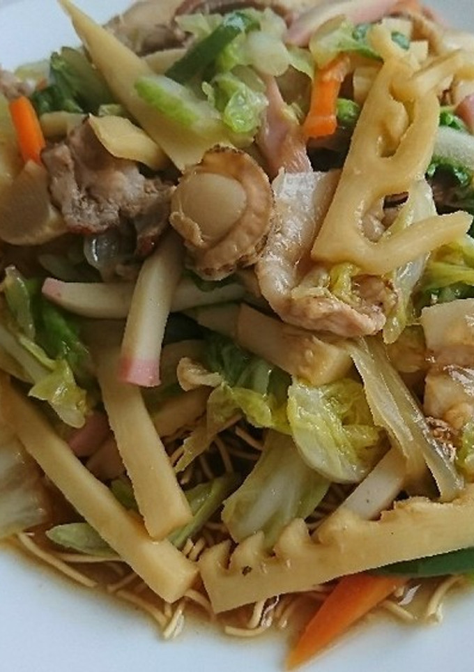 海鮮かた焼きそば-レシピのメイン写真