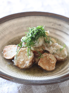 里芋の揚げ浸し大葉茶のあんかけ-レシピのメイン写真