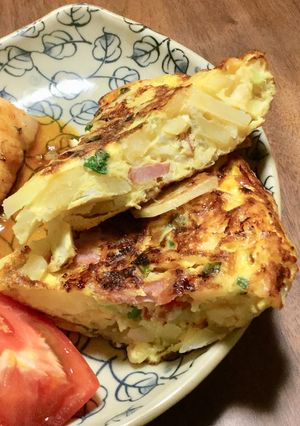 雑な男料理：スパニッシュオムレツ！！-レシピのメイン写真