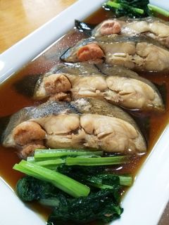 クィーンクック☆かれいの煮付け小松菜添え-レシピのメイン写真