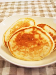 幼児のおやつ☆ふっくらバナナパンケーキ♪-レシピのメイン写真