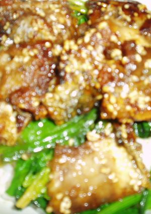 ほうれん草とさんまの蒲焼き丼-レシピのメイン写真