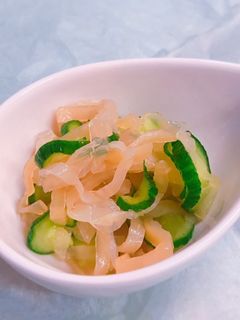 超簡単!きゅうりとコリコリくらげの酢の物-レシピのメイン写真