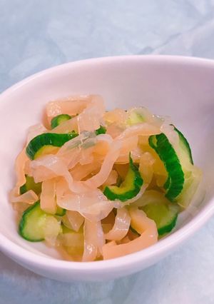 超簡単！きゅうりとコリコリくらげの酢の物-レシピのメイン写真