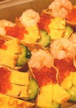 簡単♪豪華デコレーションいなり寿司-レシピのメイン写真