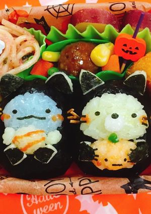 すみっコぐらし ハロウィン キャラ弁-レシピのメイン写真