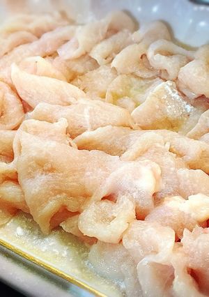 おなべ用♪薄切り鶏肉-レシピのメイン写真