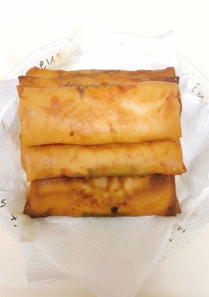 簡単!梅しそささみチーズ春巻き-レシピのメイン写真