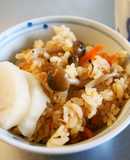 チキン缶詰で炊き込みご飯※シーチキンでも