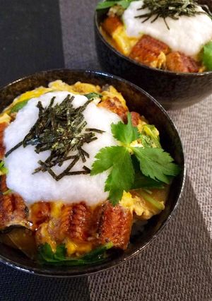 【鰻の卵とじ】うな玉丼のとろろかけ-レシピのメイン写真