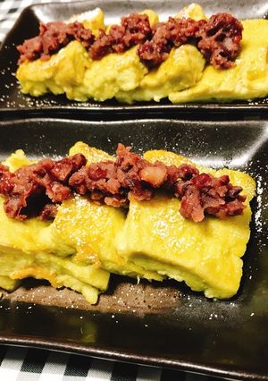 ふわふわ宇治抹茶金時フレンチトースト-レシピのメイン写真