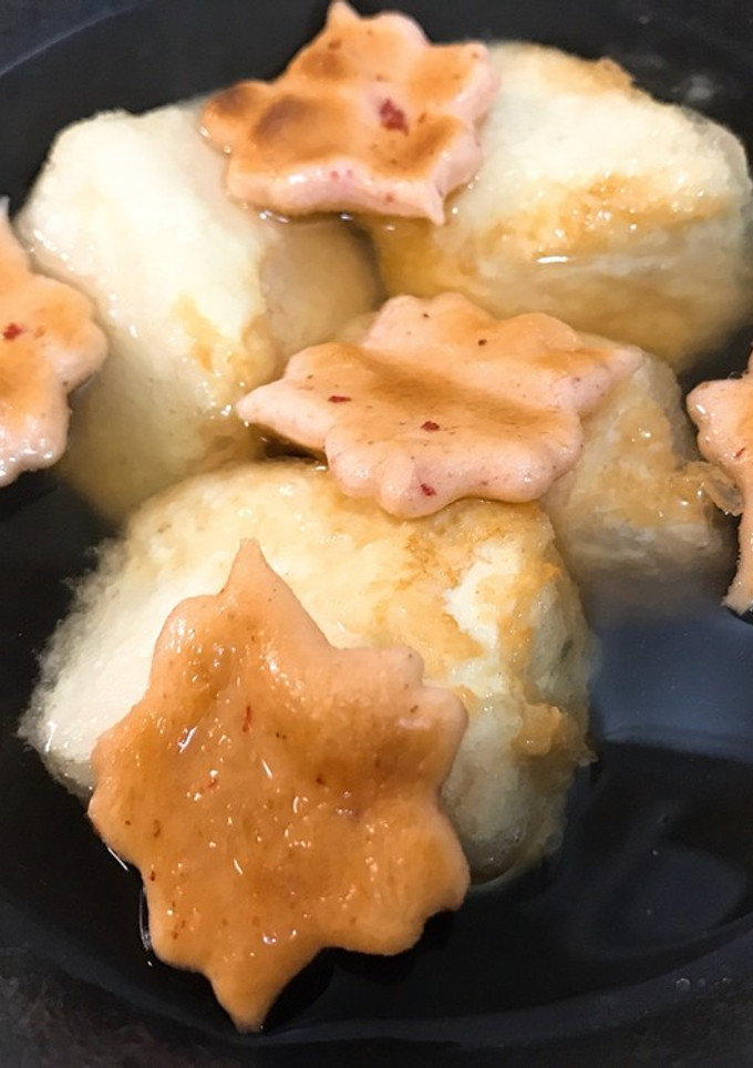 揚げ出し豆腐のえび素焼きせんべい添え-レシピのメイン写真