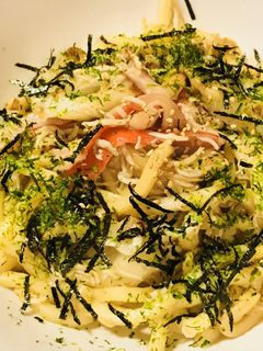 しらすパックとカニカマ&竹輪の焼きうどん-レシピのメイン写真