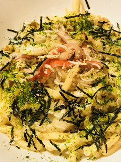 しらすパックとカニカマ＆竹輪の焼きうどん-レシピのメイン写真