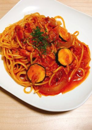 ズッキーニのトマトクリーム-レシピのメイン写真