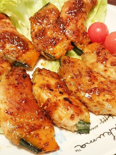 かぼちゃのハニーマスタードソース肉巻き-レシピのメイン写真
