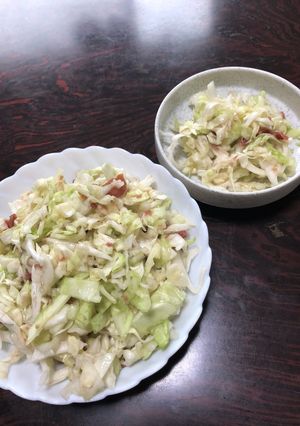 簡単、キャベツ梅昆布だし和え。-レシピのメイン写真