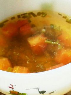 もずく酢とトマトの酸辣湯風スープ-レシピのメイン写真