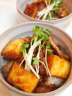 豚肉&厚揚げ甘辛丼♪-レシピのメイン写真