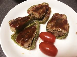 簡単♪ピーマンの肉詰め(ソース量改訂)-レシピのメイン写真