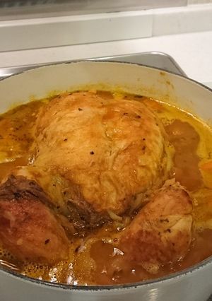 ロティサリーチキンで、丸鶏のスープカレー-レシピのメイン写真